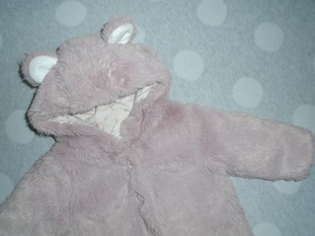 Teplý kabátik na 3 až 6 mesiacov, next,68