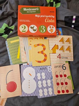 Moje prvé karticky čísla montessori,