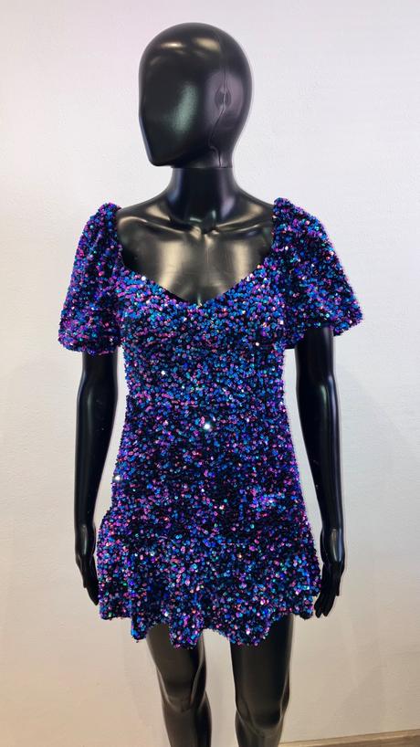 Šaty s flitrami, zara,xs