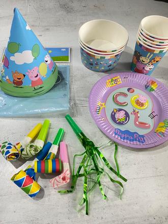 Peppa pig party set,