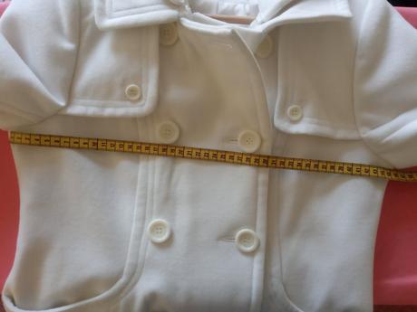 Biely ivory kabátik s odnímateľnou kapucňou, 38