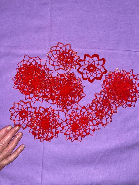 Hačkované vianočné ozdoby, 