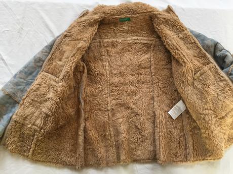 Bunda s kožušinkou, benetton,128