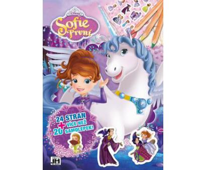 Vymaľovanka sofia prvá + samolepky,