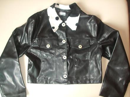 Koženková bundička, s