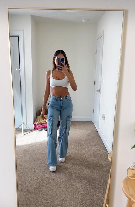 Zara cargo džínsy, zara,32 / xs