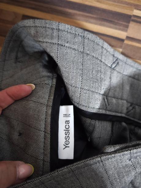 Sivé široké nohavice c&a 44/46, c&a,44