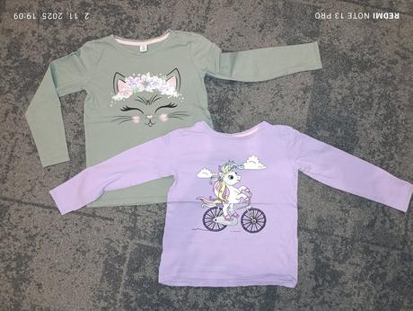 Dievčenské tričká, primark,128