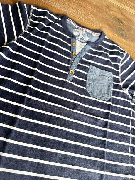 Tričko 158/164 prúžkované na gombíčky, c&a,158