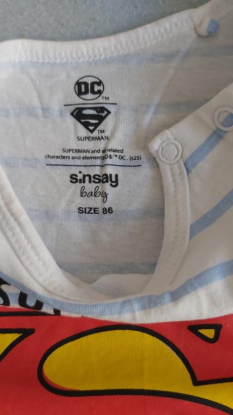 Body s krátkym rukávom superman 86, sinsay,86