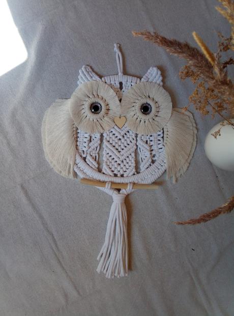 Macramé sovy rôzne,
