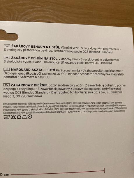 Vianočný obrus - behúň, 