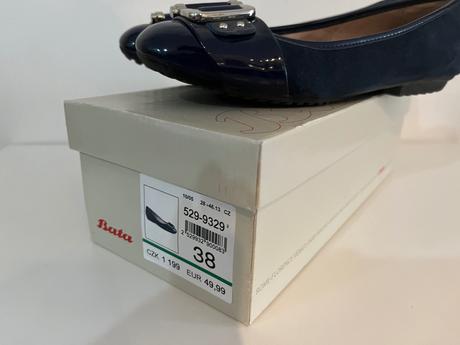 Damske kozene balerinky baťa v. 38, baťa,38
