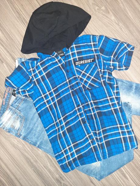 Košeľa a kapucňou 146/152, chapter young,146