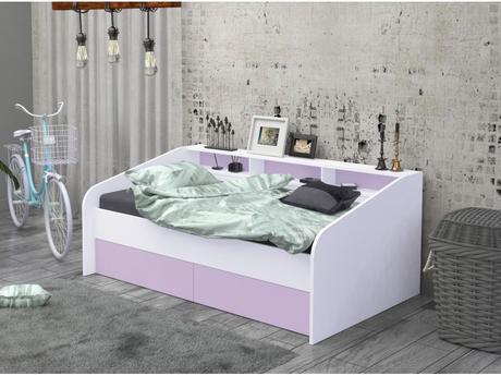 Detská posteľ s poličkami, šírka (cm): 90,dĺžka (cm): 200