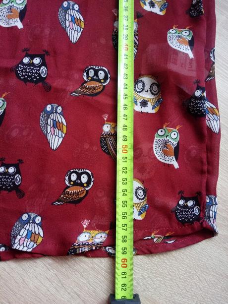 Blúzka so sovičkami, xs