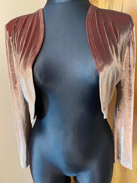 Zamatové bolerko - šité, m