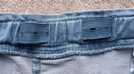 Bledomodré kraťase riflové z elastickej rifloviny, lindex,122