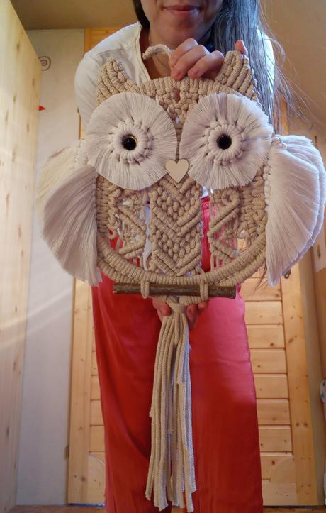 Macramé sovy rôzne,