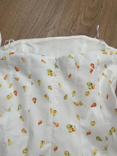 Zara šaty s ovocným vzorom xxs, zara,xs