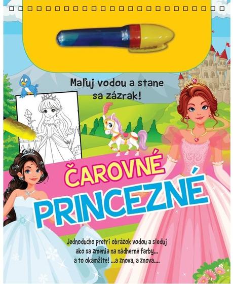 Čarovné princezné,maľuj vodou,