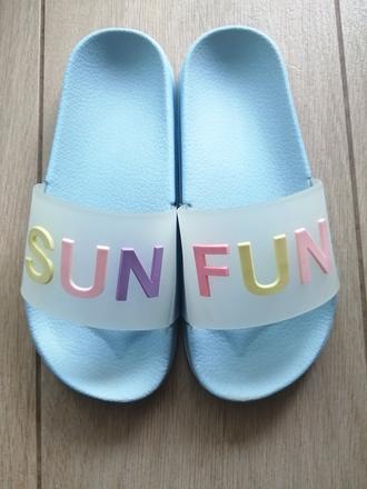 Modré šľapky sun fun, reserved,31