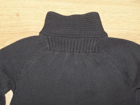 Elegantný tm. hnedý z priadze svetrík s vreckami, kiki&koko,98