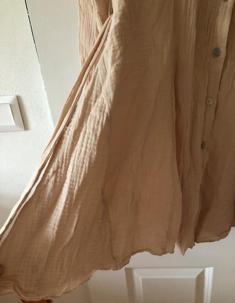 Béžové/krémové mušelínové šaty m/38, amisu,m