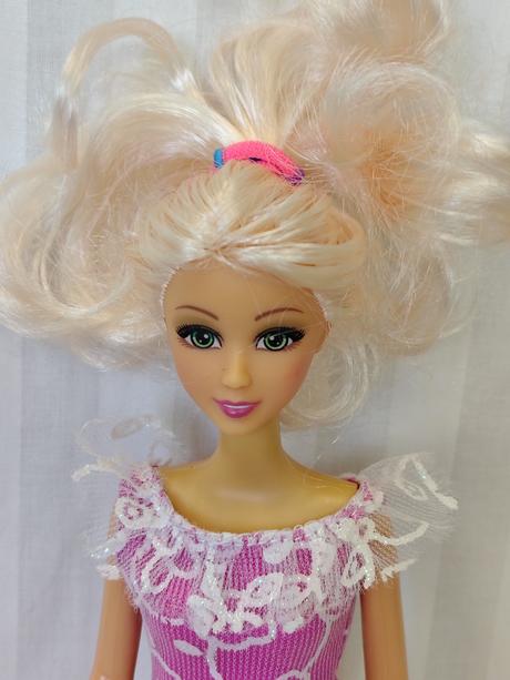 Retro blond bábika 31 cm, originál barbie sandále,