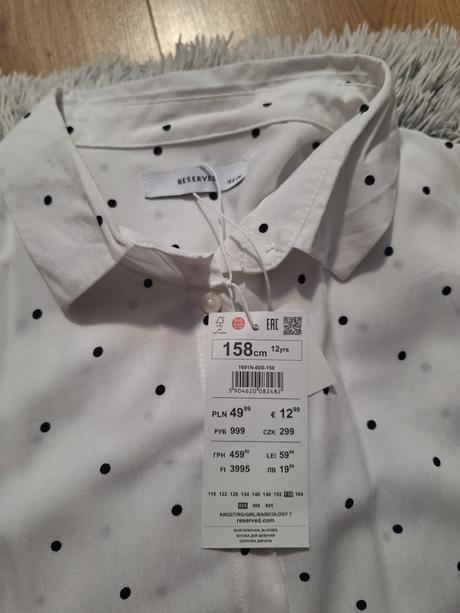 Biela elegantná blúzka, reserved,158