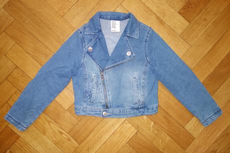Rifľová bunda 6-7 rokov, h&m,122
