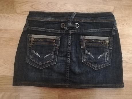 Dámska riflova sukňa, s