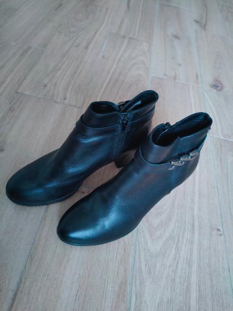 Kožené kotníkové čižmy, tamaris,38