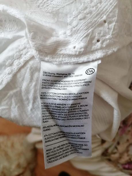 Letná blúzka s madeirou, c&a,xl