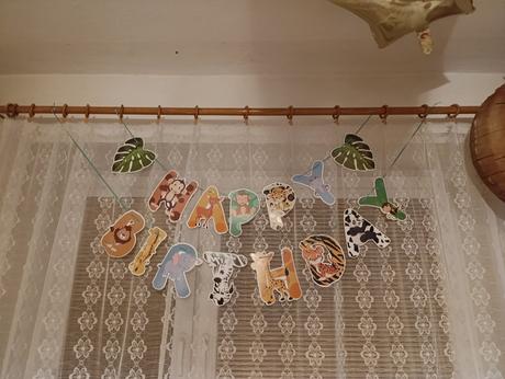 Narodeninová výzdoba safari 1 rok safari,