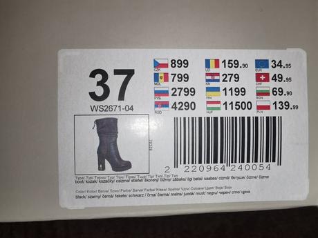 Ccc čižmy na podpätku, 37