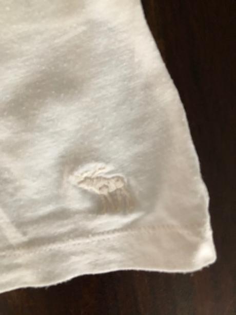 Biele basic tricko, abercrombie&fitch,s