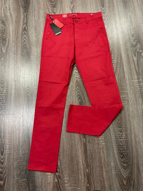 London hill nove panske nohavice 31/32 bordove, m