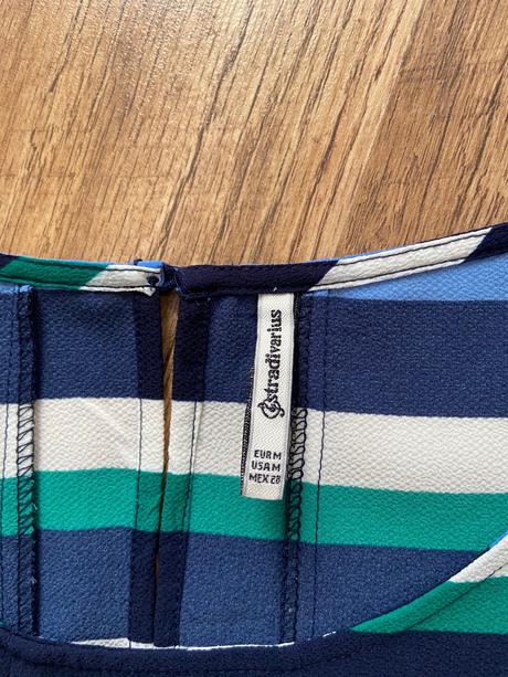 Šaty pruhované, stradivarius,m