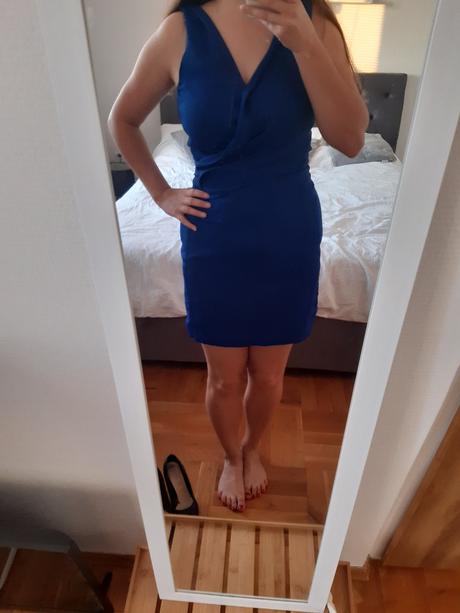 Krátke modré saty, vero moda,s