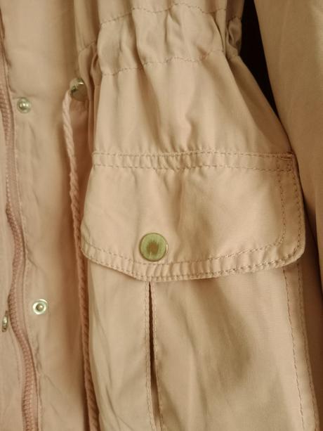 Jemná tepla ružová bunda/vetrovka, c&a,40