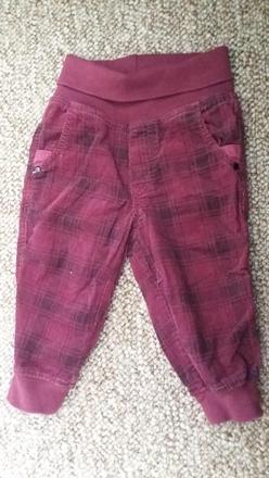 Menčestrové nohavice, h&m,74