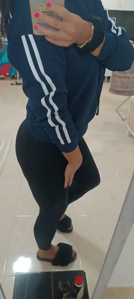 Mikina na štýl adidas, s