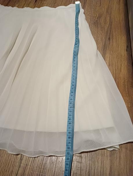 Biela plisovaná sukňa, orsay,38
