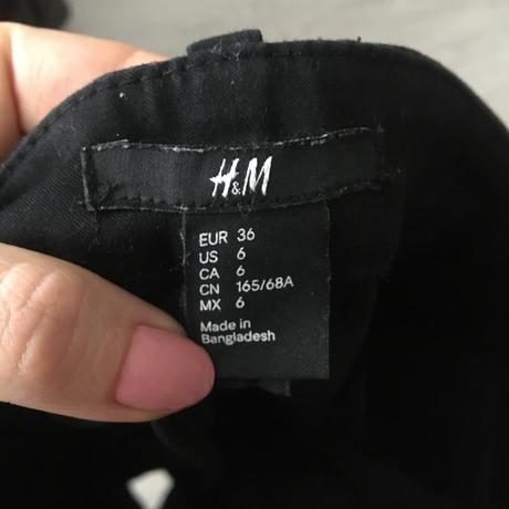 Cigaretové nohavice, h&m,36