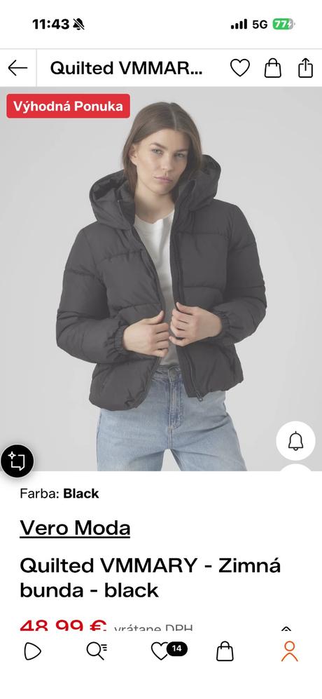 Zimná bunda vero moda, vero moda,s