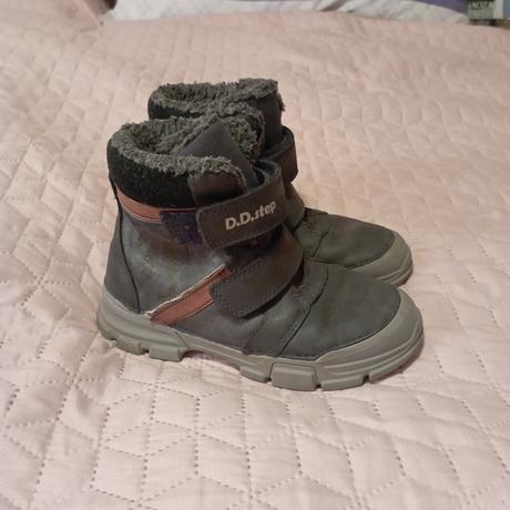 Chlapčenské zimné d.d.step kožené topánky č.28, d.d.step,28