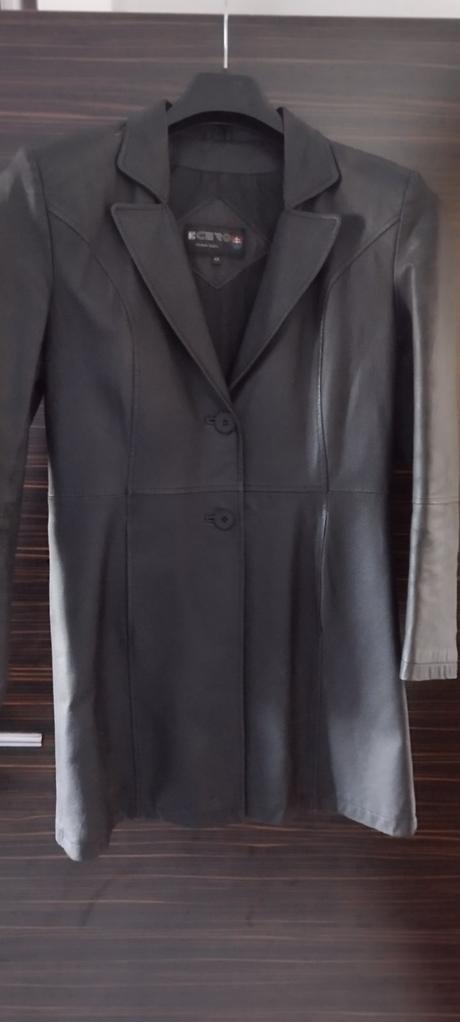 Kožený kabát /sako nenosené, m