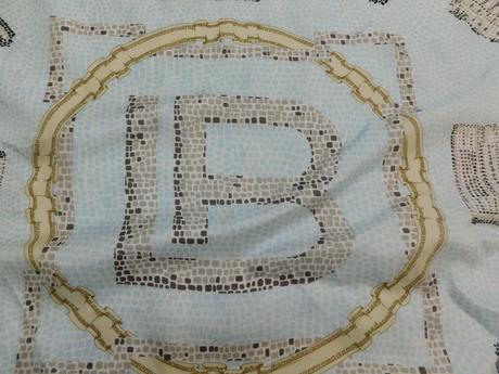 Laura biagiotti luxusna hodvabna šatka, l