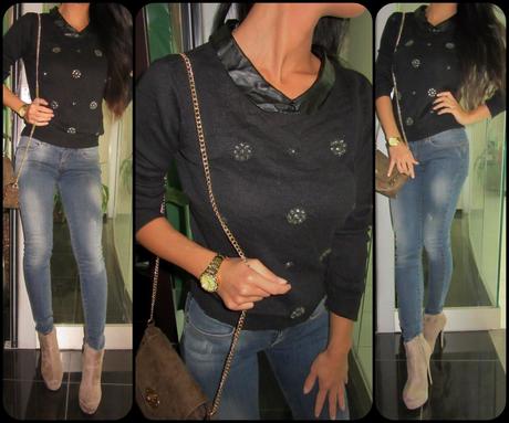 Dorothy perkins svetrík s kamienkami-s/m, s